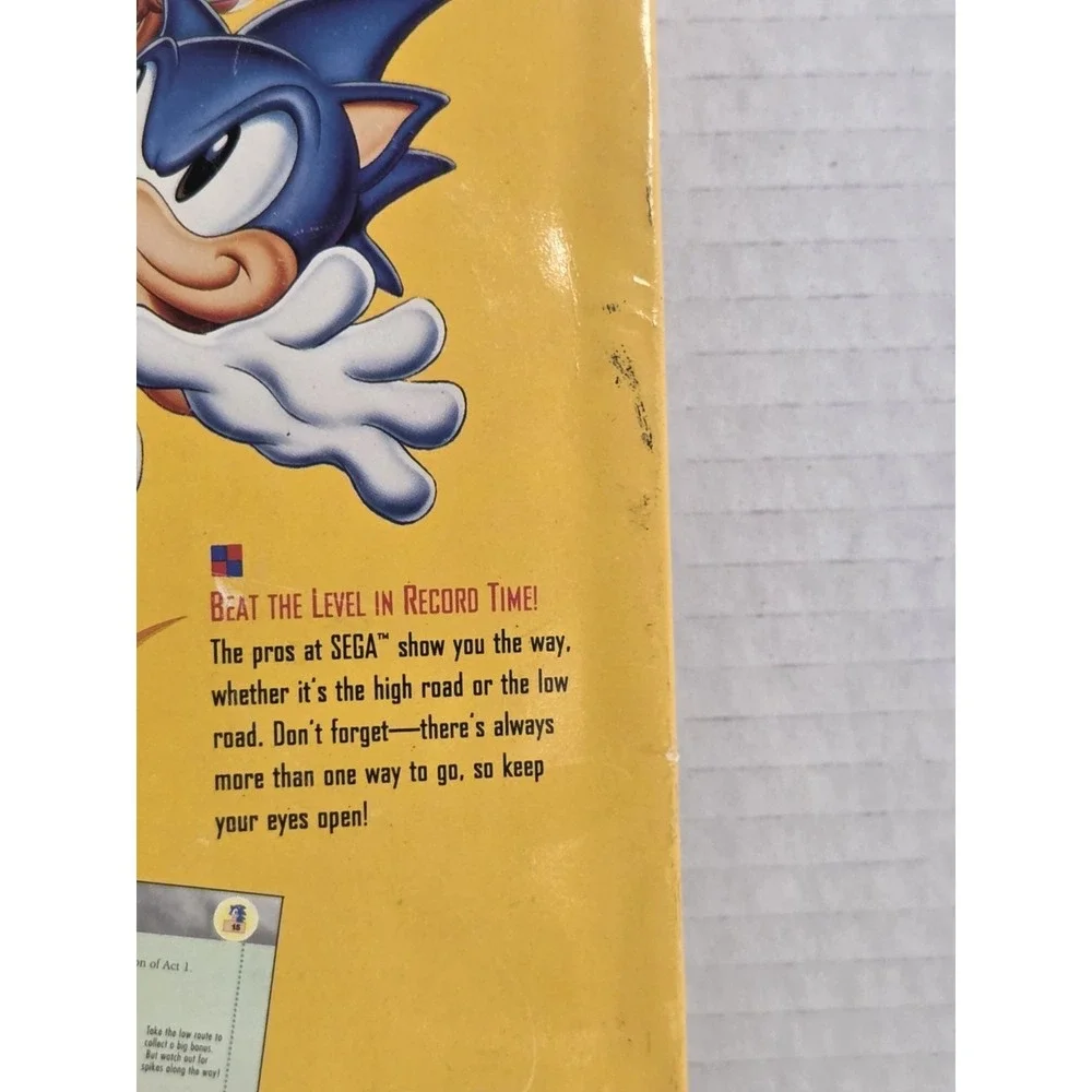 Sonic The Hedgehog 1 & 2 Sega's Official Player's Guide Book SEE DESCRIPTION